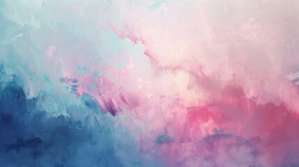 Obraz premium Serenity in Pastel Abstract Artwork with Soft Brushstrokes and Calming Colors
