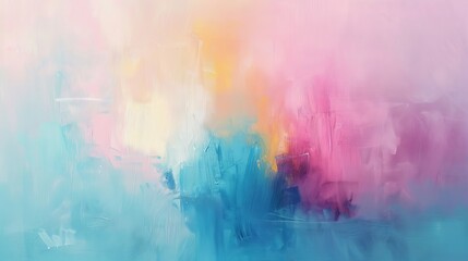 Serenity in Pastel Abstract Artwork evoking Calmness with Soft Brushstrokes