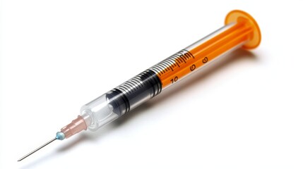 Fototapeta premium Epinephrine Shot Syringe, Generative AI