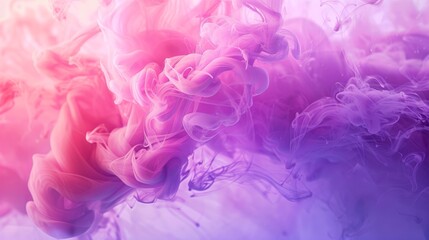 Fototapeta premium Vibrant Pink and Purple Ink Swirls Captivating Abstract Background for Artistic Projects