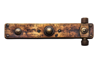 Close-up of a Precision Ruler with Clear Markings