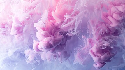 Fototapeta premium Vibrant Swirling Ink A Captivating Abstract Masterpiece in Pink and Purple Waters Ideal for Creative Projects and Artistic Visuals