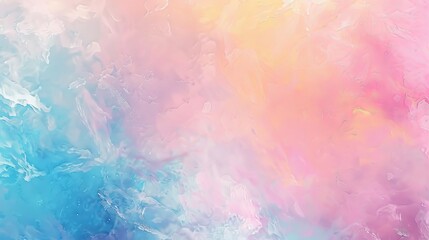 Fototapeta premium Serene Pastel Dreams Soft Gradient of Light Pink Blue and Yellow Tones Calming Abstract Background for Design and Creativity