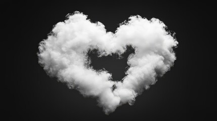 Fototapeta premium Cloud in black background
