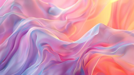 Obraz premium Serene Pastel Ombre CloseUp Gradient of Subtle Color Transitions