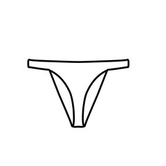 outline of women's panties