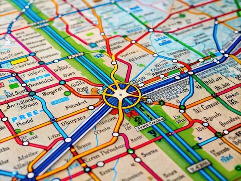 Detailed DFW Skytrain Map for Airport Navigation and Travel Planning in Dallas Fort Worth Area