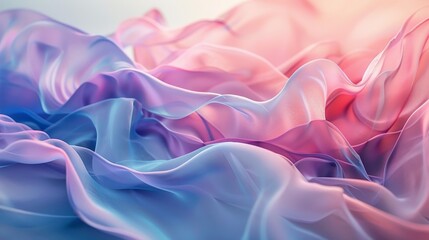 Obraz premium Serene Pastel Gradient Tranquil Colors and Seamless Blending in Closeup View