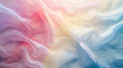 Obraz premium Pastel Dreams Soft Gradient of Pink Blue and Yellow Closeup Abstract Background for Design Inspiration and Creativity