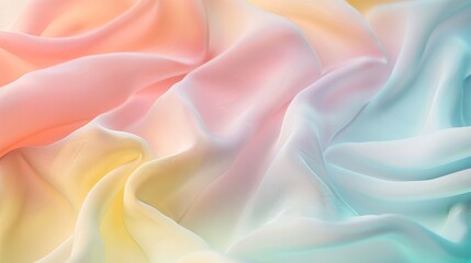 Pastel Dreams Soft Gradient of Pink Blue and Yellow Closeup Abstract Background for Design Inspiration and Creativity