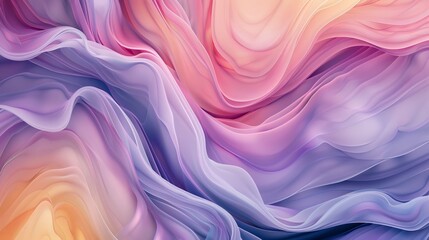 Fototapeta premium Pastel Dreams Closeup of Abstract Art with Soft Hues and Fluid Lines Modern Minimalist and Serene