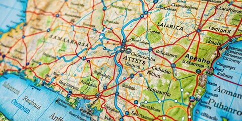 Detailed Map of Alabama USA Highlighting Major Cities, Highways, and Geographic Features for Travel