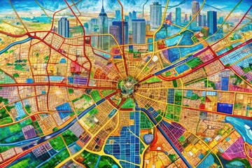 Detailed Map Dallas And Fort