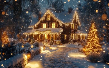 Fototapeta premium Christmass house 