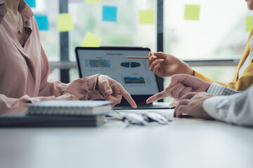 Strategic Business Meeting: Analyzing Data for Growth 