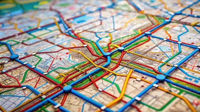 Detailed Map of Metro Lines in Paris Showcasing Transit Routes and Connections for Travelers