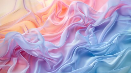 Obraz premium Pastel Dreams Mesmerizing Gradient of Soft Colors Abstract Background for Design Projects