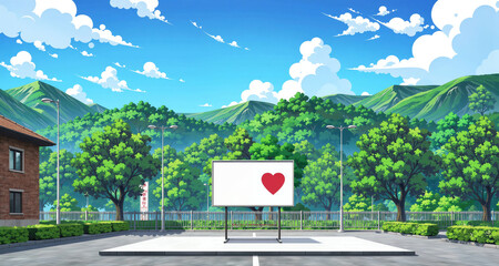 「空と緑の小道」