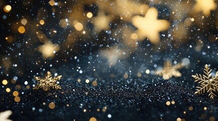 Gold and christmass gift 