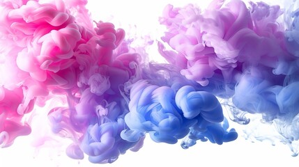 Fototapeta premium Vibrant Swirls of Pink and Purple Ink A Captivating Visual Symphony for Creative Minds