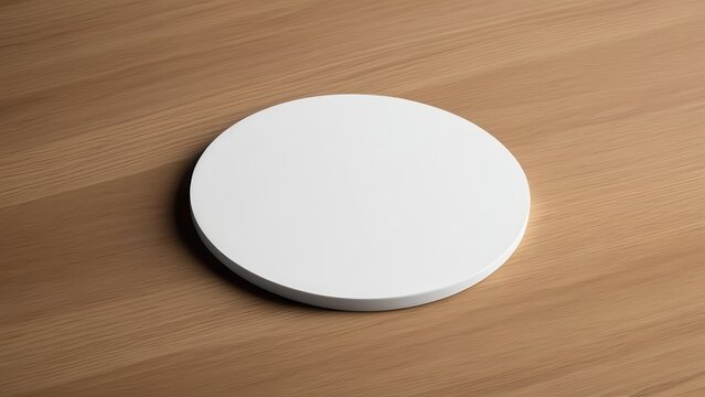 Stylish bierdeckel mockup featuring a round, blank surface. Ideal for showcasing your designs, it offers a realistic texture with perfect shadows and lighting. Perfect for beer branding projects!