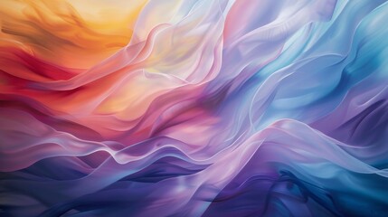 Fototapeta premium Vibrant Pastel Masterpiece A Symphony of Color and Elegance in Every Brushstroke