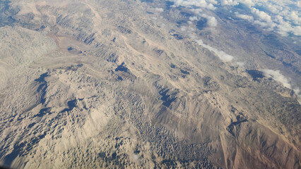 Flying above the Taurus Mountains chain, which extends along the south of Turkey