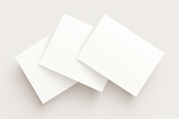 Elegant Blank Business Cards for Professional Use: Versatile Mockup Template on a Neutral Background for Customizable Branding and Design

