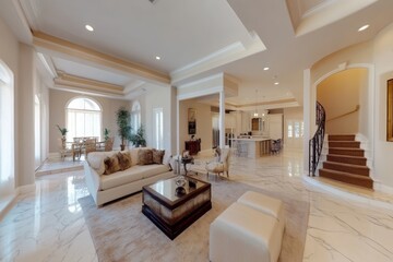 Fototapeta premium Real Estate Virtual House Tour, Generative AI