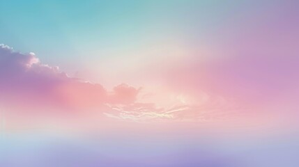 Fototapeta premium Tranquil Pastel Oasis HighResolution Gradient Stock Image for Serene Designs