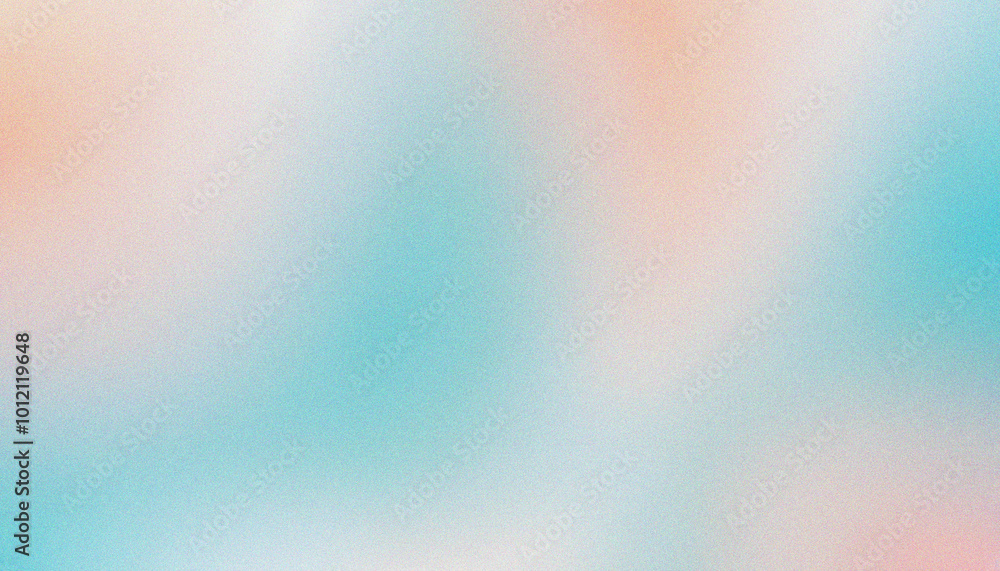 Poster abstract glowing color shape noisy banner bright cyan, crisp white, soft peach. dynamic color header