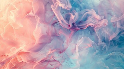 Serene Pastel Dreams HighResolution Abstract Art with Soft Hues and Fluid Brushstrokes