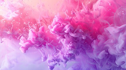 Dynamic Ink Explosion Mesmerizing Pink and Purple Swirls in HighResolution Water Photo
