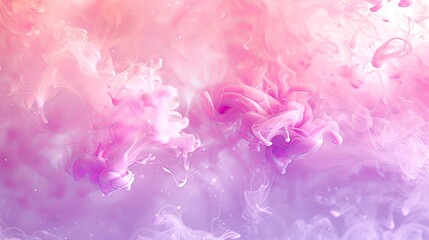 Obraz premium Vibrant Swirls HighResolution Pink and Purple Ink in Water Stock Image for Artistic Backdrops