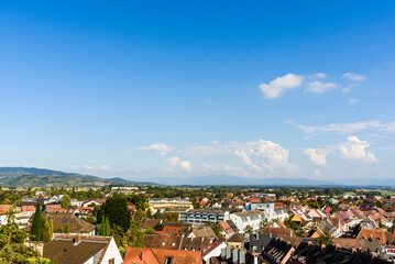 Fototapeta premium view of the city from above