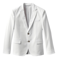 PNG White jacket mockup blazer coat white background.