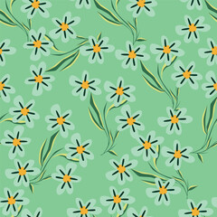 Abstract elegance pattern with floral background.