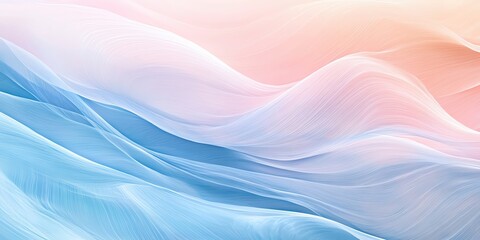 Abstract flowing waves in pastel hues, creating a smooth, soothing pattern
