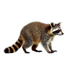 Fototapeta premium raccoon ,isolated on white background , transparent png image