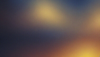 blurry banner or header design Deep Navy Blue, Golden Yellow, Light Peachy Brown. Dynamic grainy texture with smooth grainy wave highlights