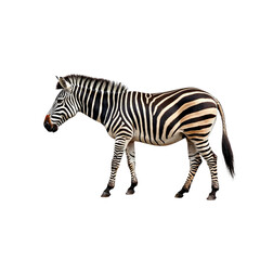 Fototapeta premium zebra ,isolated on white background , transparent png image