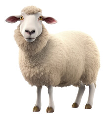 Obraz premium PNG Sheep livestock animal mammal.