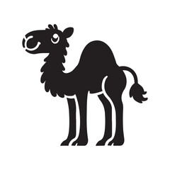 cute Camel Silhouette vector