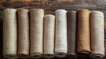 Linen Fabric Rolls - AI Generated
