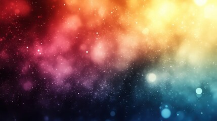 Obraz premium Vibrant Spectrum Of Light Particles Creating A Stunning Abstract Colorful Explosion With A Soft Glowing Effect
