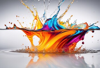 captivating liquid motion showcasing vibrant colors creative fluid dynamics artistic ebbing shapes, abstract, texture, design, splash, wave, flow, light, dye