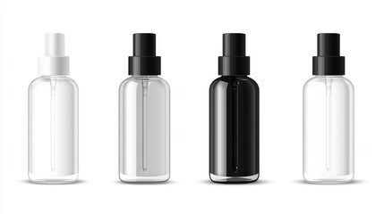 Realistic Spray Bottle Mockup -- AI Generated