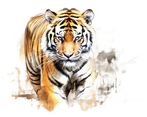 Fototapeta premium PNG Wildlife animal mammal tiger.