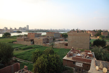 The Nile bank before sunset