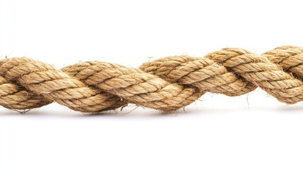 Fototapeta premium Tangled Jute Rope - AI Generated
